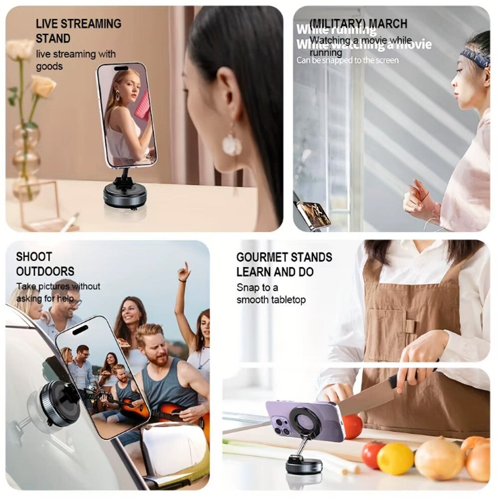 Strong Magnetic Phone Holder for Car 360° Rotation Foldable Phone Mount Bracket