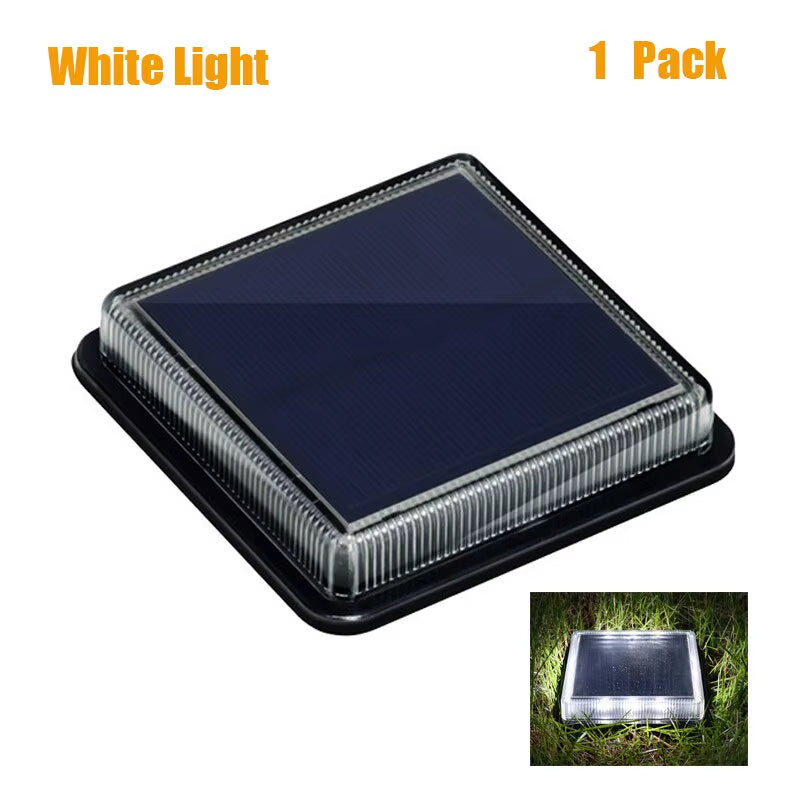 12 Leds Solar Deck Light Largest Solar Panel Outdoor Solor Power Step Light Stair Lamp Waterproof Auto On/Off Garden Decoration