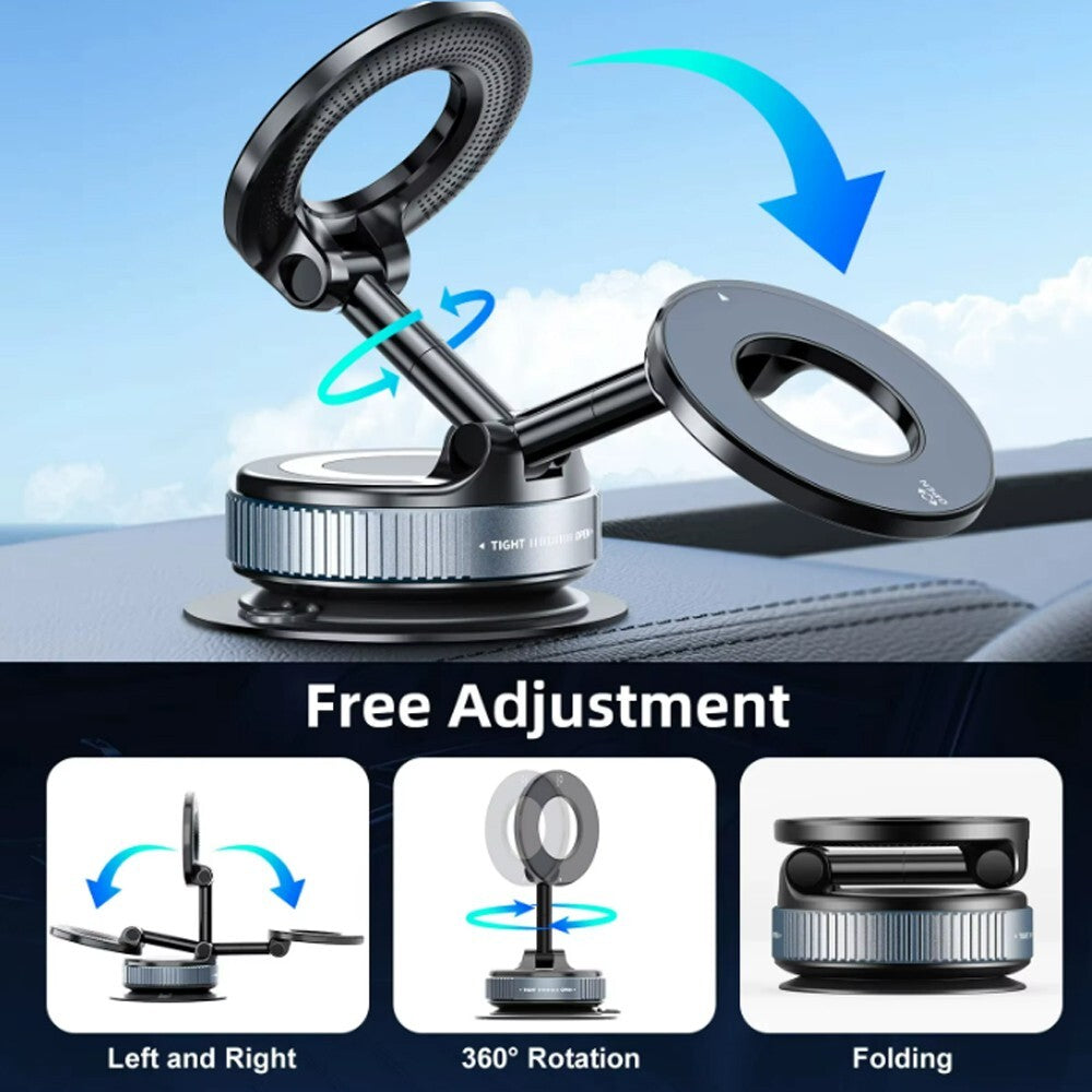 Strong Magnetic Phone Holder for Car 360° Rotation Foldable Phone Mount Bracket